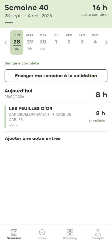 La semaine d'un électricien sur le téléphone